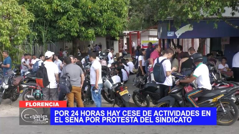 Por 24 horas hay cese de actividades en el SENA por protesta del sindicato