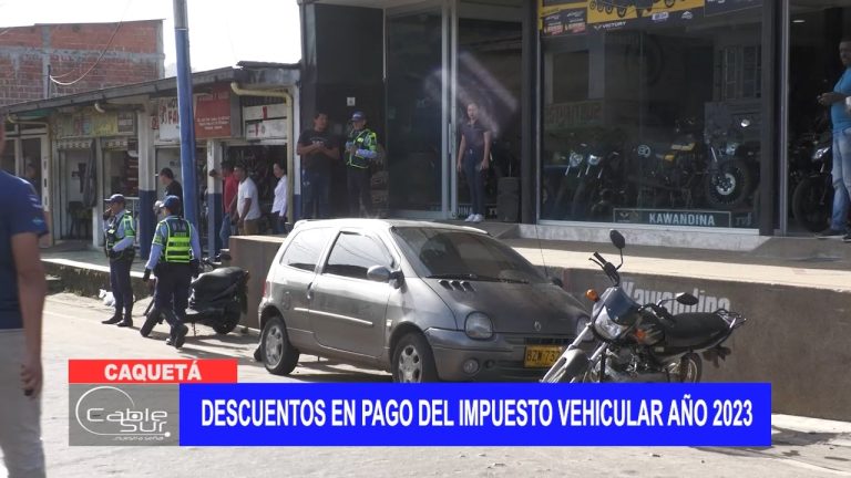 Descuentos en pago del impuesto vehicular año 2023