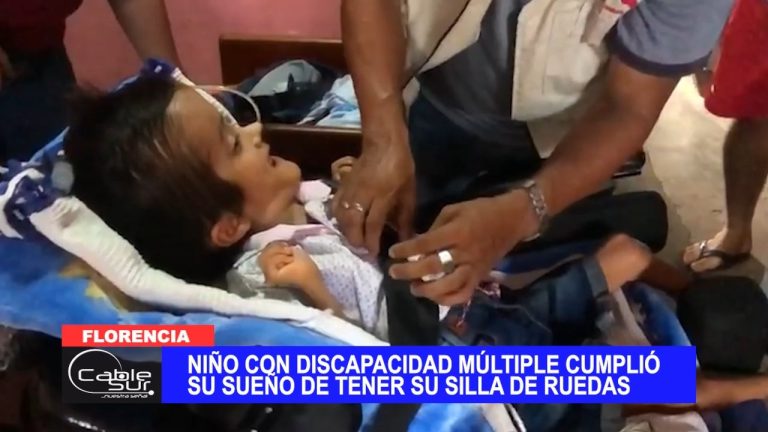 Niño con discapacidad múltiple cumplió su sueño de tener su silla de ruedas