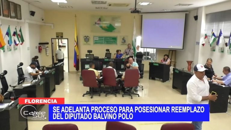 Se adelanta proceso para posesionar reemplazo del diputado Balvino Polo