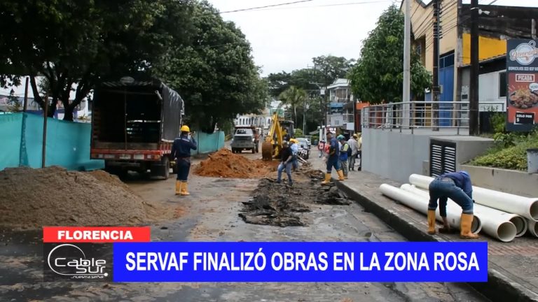 Servaf finalizó obras en la zona rosa
