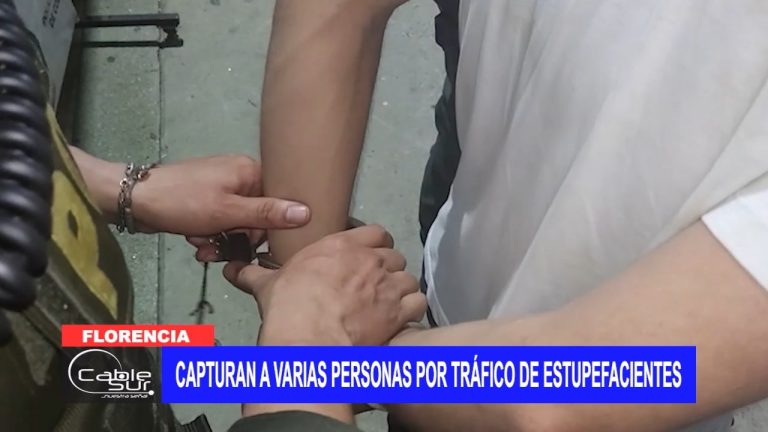 Capturan a varias personas por tráfico de estupefacientes