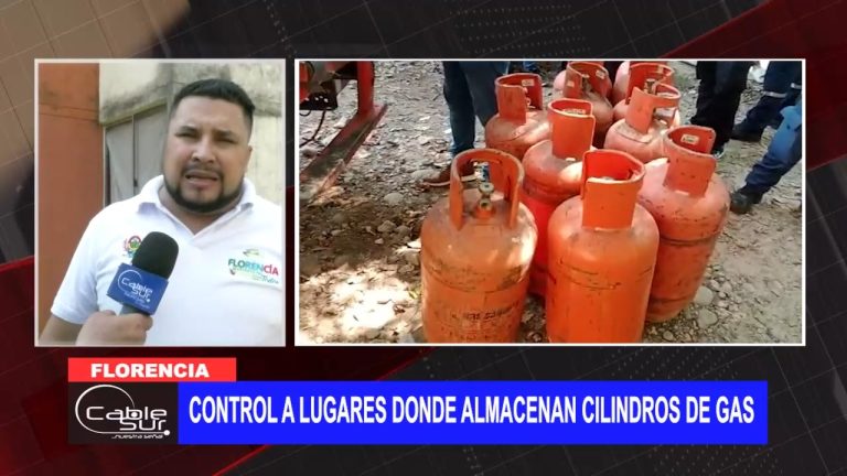 Control a lugares donde almacenan cilindros de gas