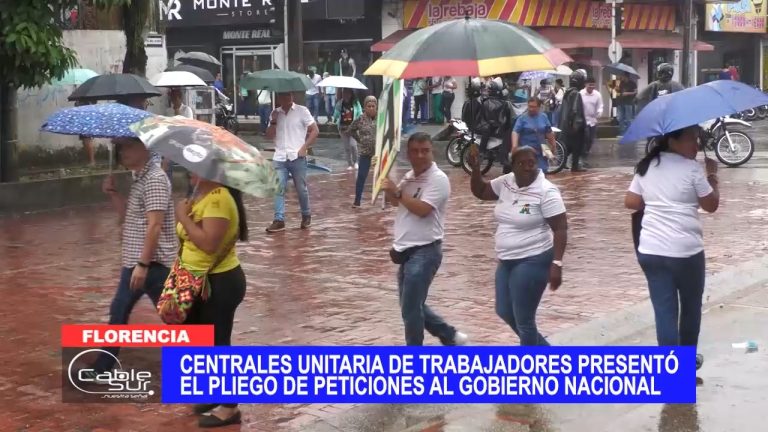 Central unitaria de trabajadores presentó el pliego de peticiones al gobierno nacional