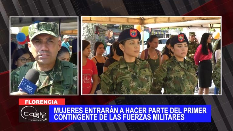 Mujeres entrarán a hacer parte del primer contingente de las fuerzas militares