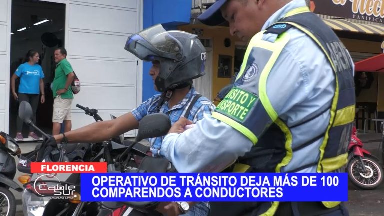 Operativo de tránsito deja más de 100 comparendos a conductores