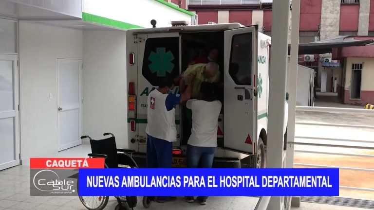 Nuevas ambulancias para el hospital departamental