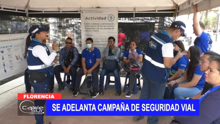 Se adelanta campaña de seguridad vial