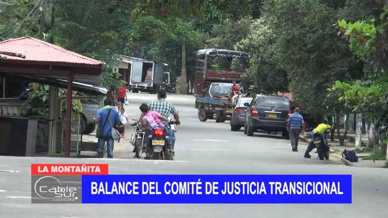 Balance del comité de justicia transicional