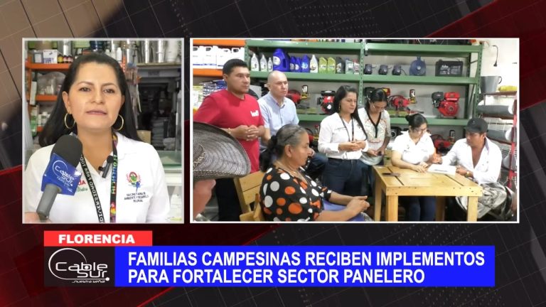 Familias campesinas reciben implementos para fortalecer sector panelero