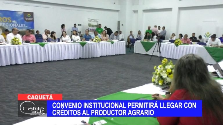 Convenio institucional permitirá llegar con créditos al productor agrario
