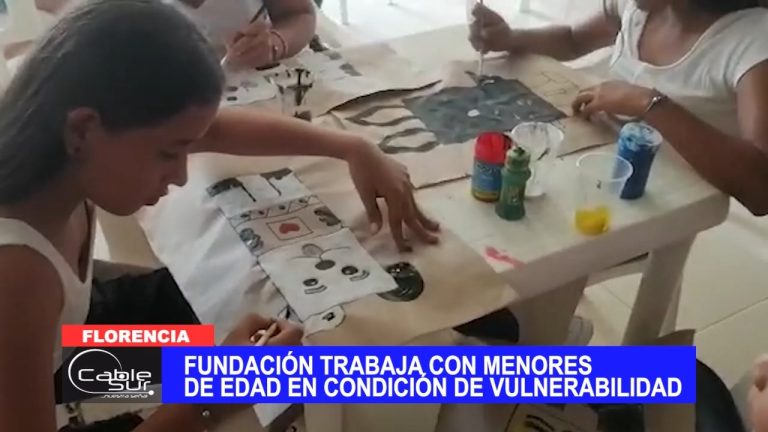 Fundación trabaja con menores de edad en condición de vulnerabilidad