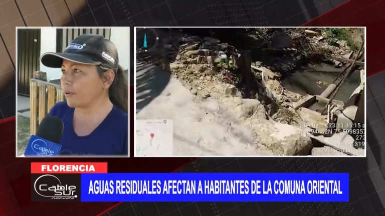 Aguas residuales afectan a habitantes de la comuna oriental