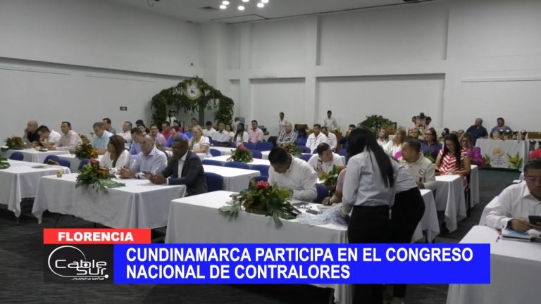 Cundinamarca participa en el congreso nacional de contralores