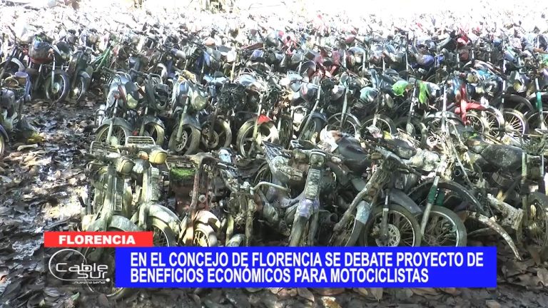 En el concejo de Florencia se debate proyecto de beneficios económicos para motociclistas