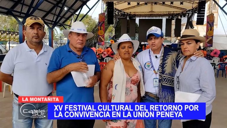 XV festival cultural del retorno por la convivencia en La Unión Peneya