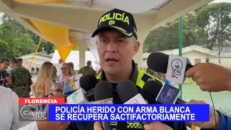 Policía herido con arma blanca se recupera satisfactoriamente