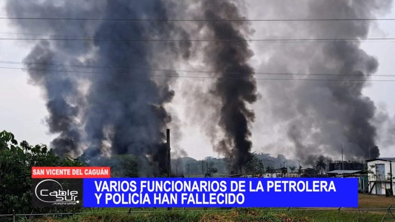 Secretaria de gobierno manifestó que varios funcionarios de la petrolera y policía han fallecido