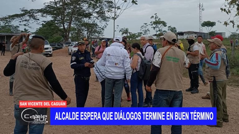Alcalde espera que diálogos termine en buen término
