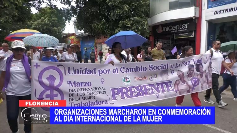 Organizaciones marcharon en conmemoración al día internacional de la mujer