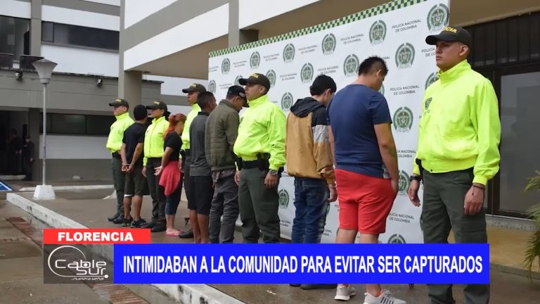 Intimidaban a la comunidad para evitar ser capturados
