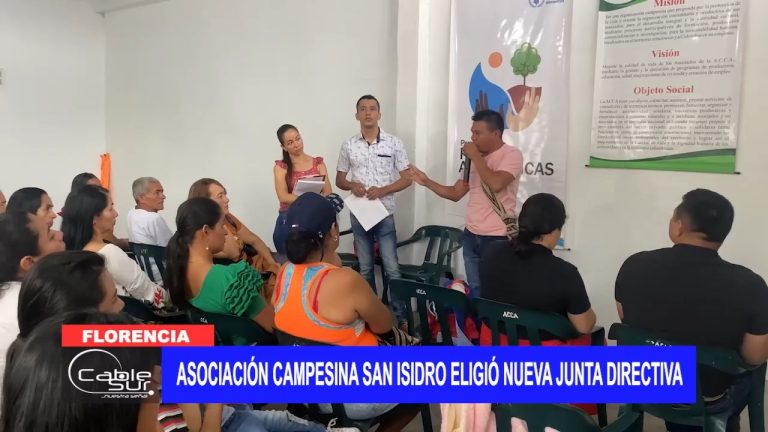Asociación Campesina San Isidro eligió nueva junta directiva