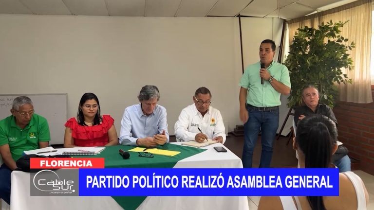 Partido político realizó asamblea general