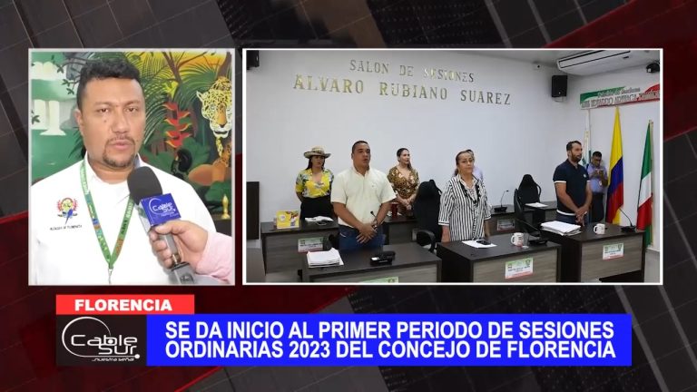 Se da inicio al primer periodo de sesiones ordinarias 2023 del concejo de Florencia