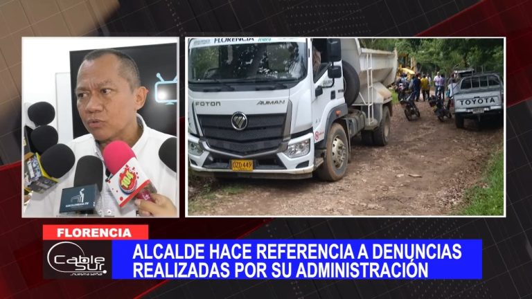 Alcalde hace referencia a denuncias realizadas por su administración