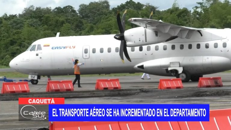 El transporte aéreo se ha incrementado en el departamento