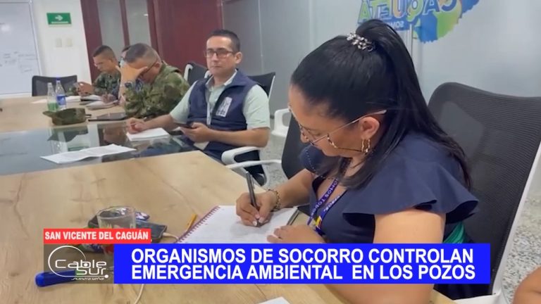 Organismos de socorro controlan emergencia ambiental en Los Pozos
