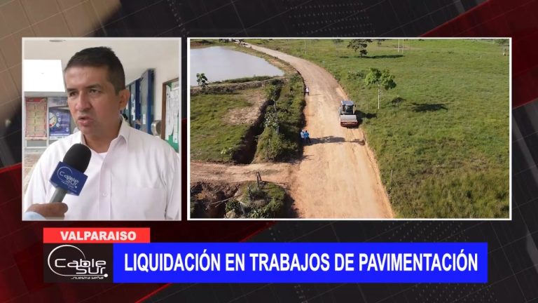 Liquidación en trabajos de pavimentación a Valparaíso