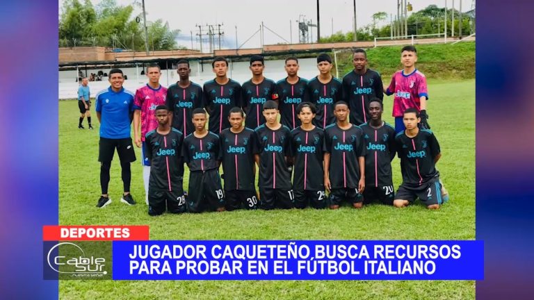 Jugador caqueteño busca recursos para probar en el fútbol italiano