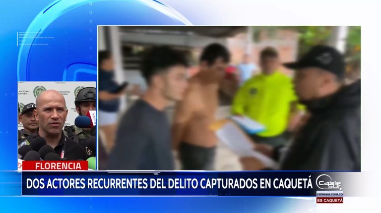 Policía Nacional logra la captura de dos personas en el municipio de el Doncello.