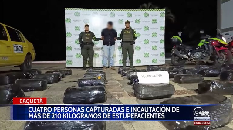 En tres operativos distintos en Florencia y San José del Fragua fueron capturados cuatro hombres.