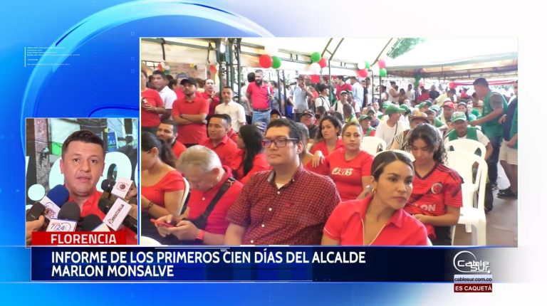 Con asistencia masiva el Alcalde de Florencia dio un informe de lo realizado durante los primeros cien días.