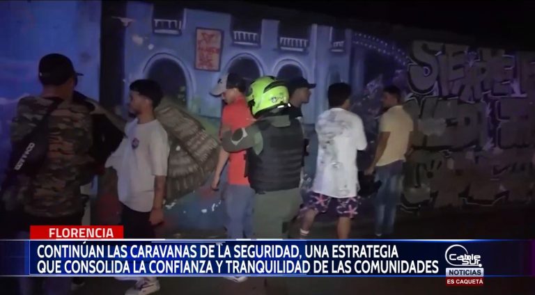 El fin de semana pasado la alcaldía de Florencia junto a la Policía Nacional realizó la llamada caravana de la seguridad.
