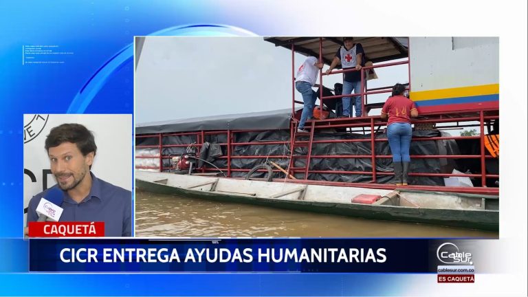Comité Internacional de la Cruz Roja recorrió el rio Caquetá para entregar ayudas humanitarias.