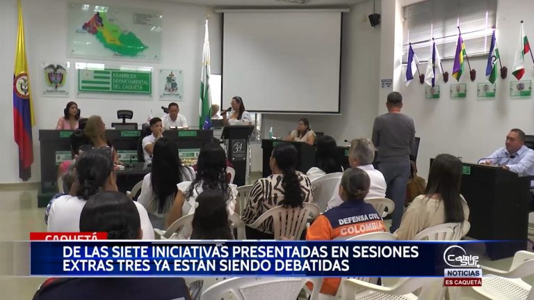 El presidente de la asamblea del departamento de Caquetá se refirió a los proyectos de ordenanza presentados en el llamado a sesiones extras.