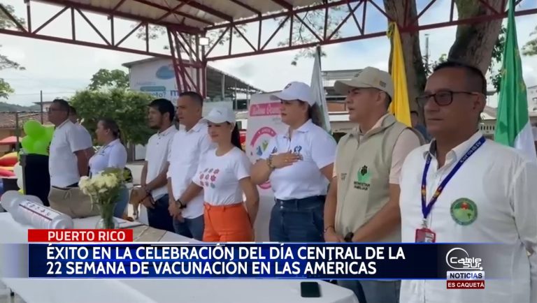 El Municipio de Puerto Rico, Caquetá, se convirtió en el epicentro de la salud pública durante la celebración del día central de la 22 semana de vacunación en las Américas.