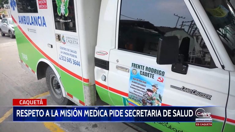 La secretaria de salud departamental se pronunció ante la afectación de una ambulancia.