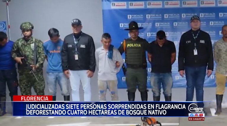 la fiscalía general de la nación imputo cargos en Florencia Caquetá, a siete personas.