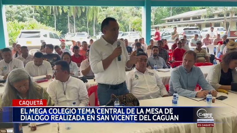 Mesa de diálogo de paz por la transformación realizada en el municipio de San Vicente del Caguán.