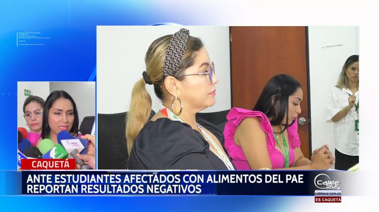 Estudiantes que afirmaban haberse intoxicado con alimentos del PAE.