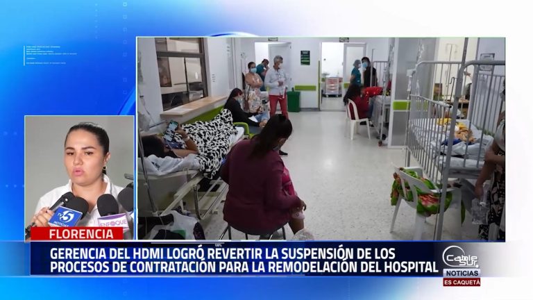 Se logro revertir la suspensión de los procesos de contratación para la remodelación del hospital.