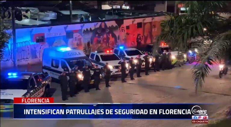 La Policía Nacional, en colaboración con la alcaldía de Florencia, continúan con las «caravanas de la seguridad».