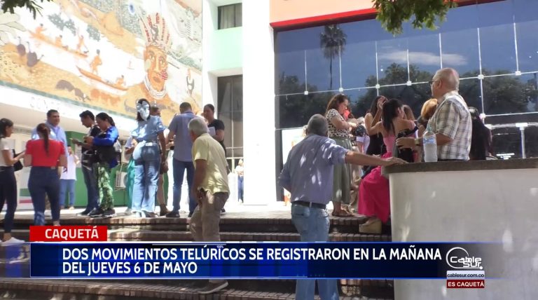 2 movimientos telúricos se sintieron con gran densidad en la ciudad de Florencia.
