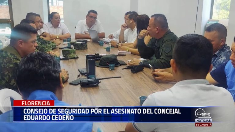 Se realizó un consejo extraordinario de seguridad en San Vicente del Caguán.