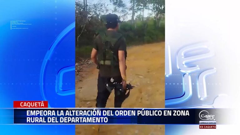 El secretario de gobierno departamental se pronuncia ante la alteración del orden público en zona rural del municipio de San José de la Fragua.