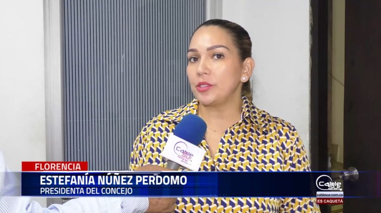 Por su parte la presidenta del concejo capitalino se refiere a la suspensión de las sesiones extras por parte del alcalde de Florencia.